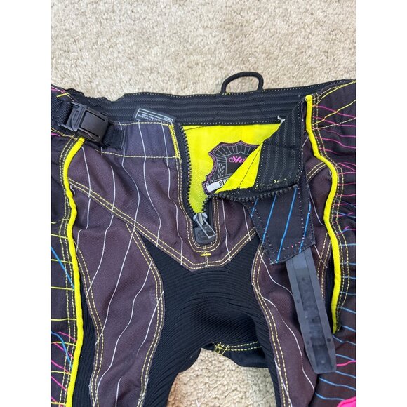 Shift by Fox Racing Motocross Pants Women’s Size 6 Leather Patch Black Pink - Picture 12 of 16